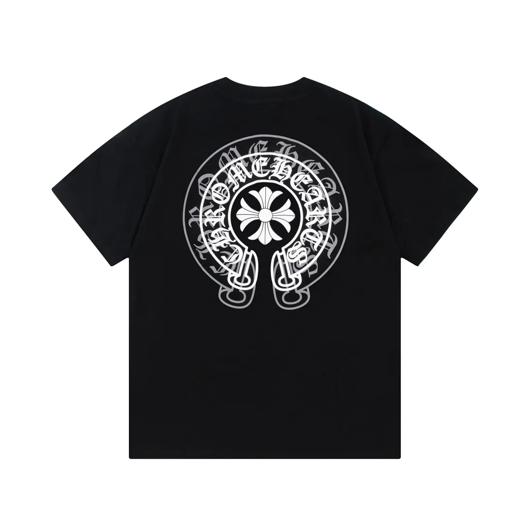 Chrome Hearts/ Logo Same Style T Versatile : Black Size：XS~L